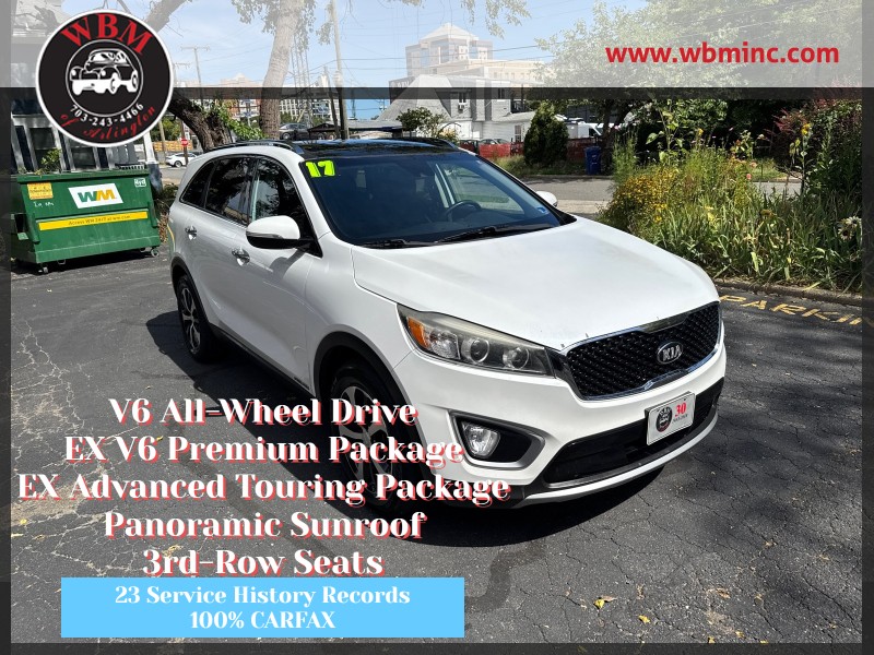 Snow White Pearl 2017 Kia Sorento SUV / Crossover All-Wheel Drive Automatic