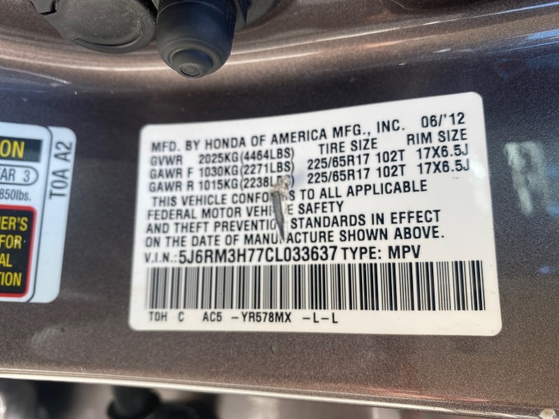 2012 Honda CR-V 1 FL OWNER EX-L LOW MILES 47,572 in , 