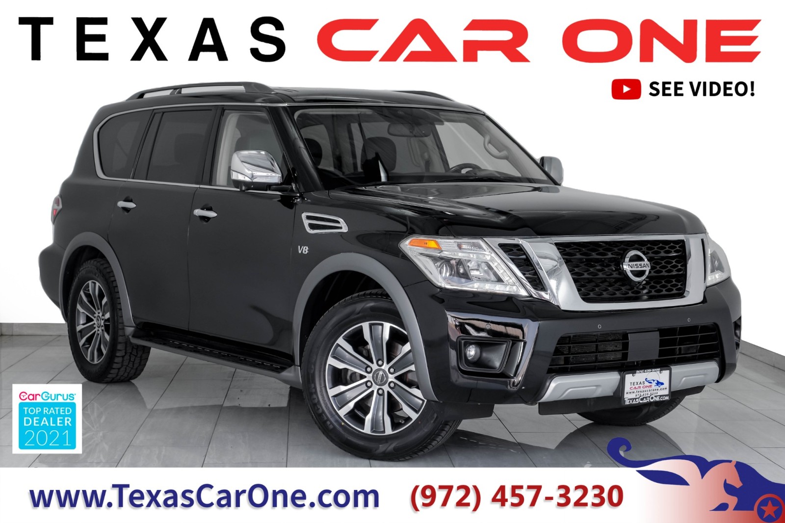 2018 Nissan Armada SL AWD NAVIGATION SUNROOF LEATHER HEATED SEATS REA 1