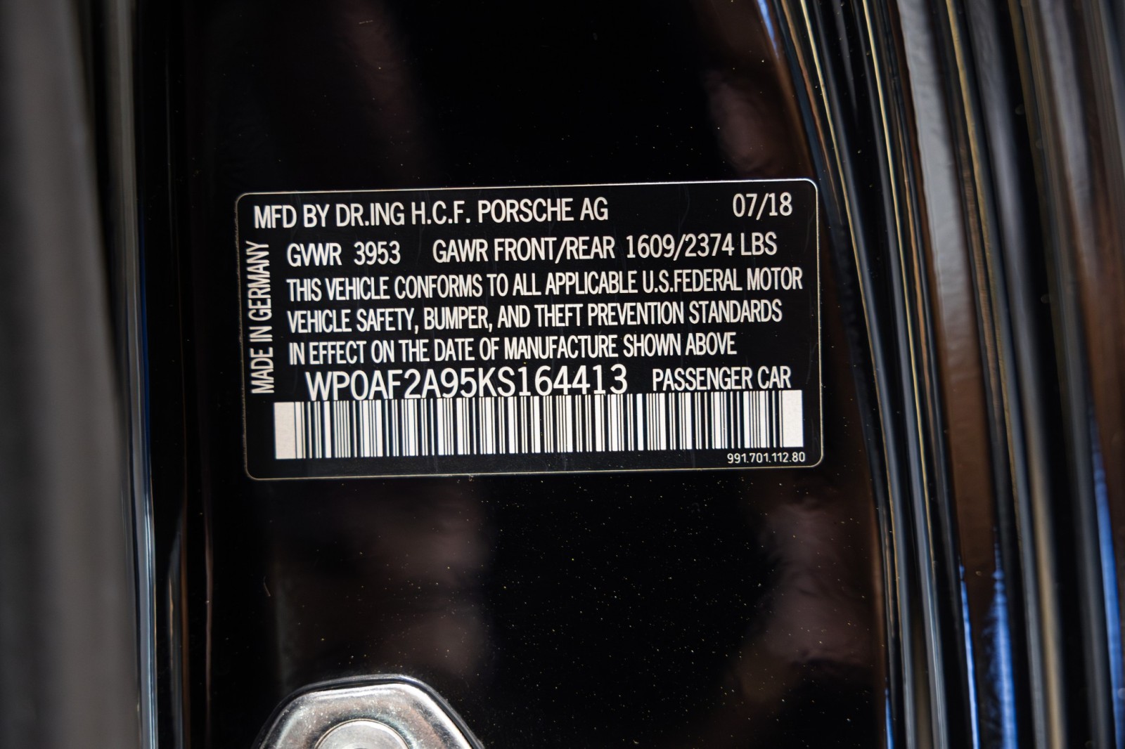 Used Car 2019 Porsche 911  Gt3 Rs For Sale Under $250,000 In Boerne, Texas