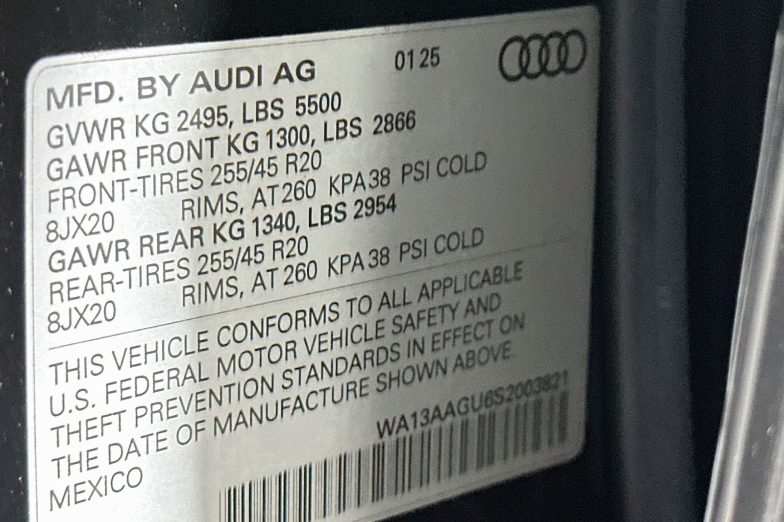 Used 2025 Mythos Black Metallic Audi Prestige image 24