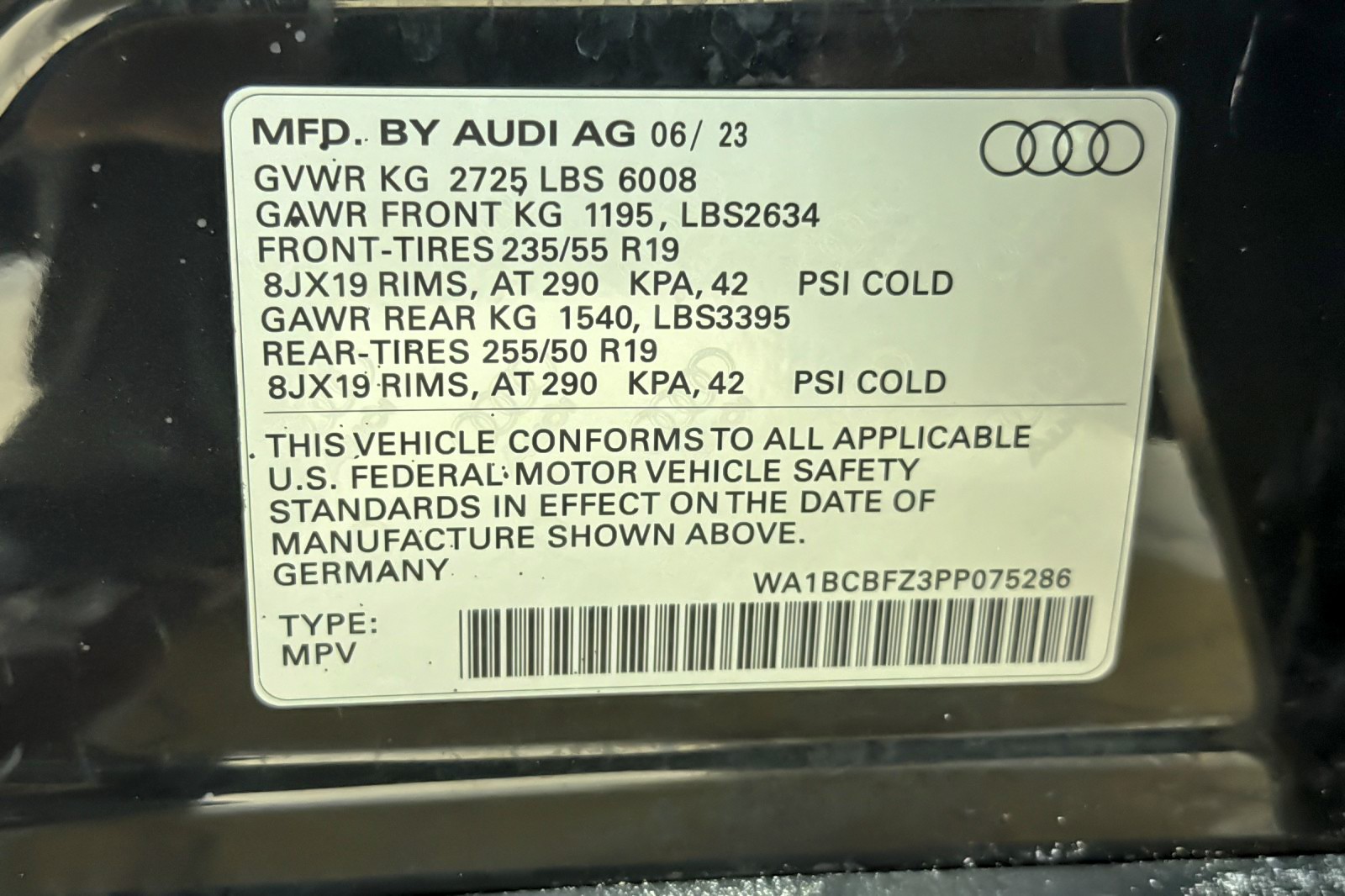 Certified Used 2023 Mythos Black Metallic Audi Premium Plus 40 RWD image 28