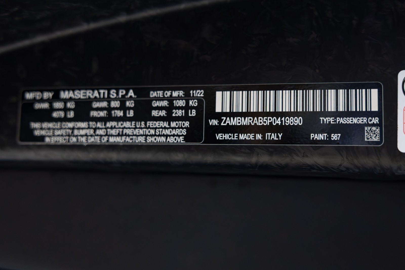 Used Car 2023 Maserati Mc20  - $286,345 Msrp - Carbon Ceramic Brakes - $10k Rosso Vincente Paint - Carbon Fiber Spoiler For Sale Under $200,000 In Boerne, Texas