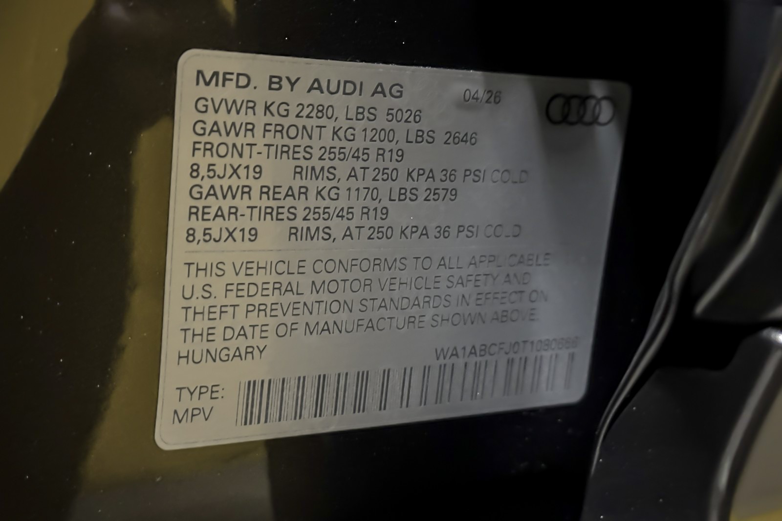 New 2026 Daytona Gray Pearl Effect Audi S line quattro image 24