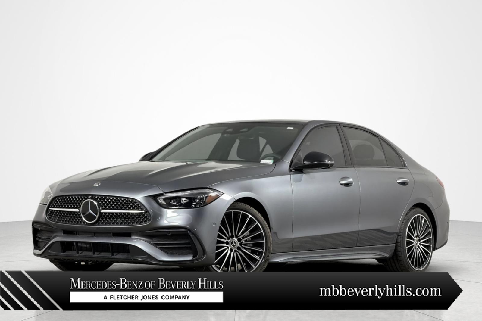 Gray (Selenite Grey Metallic) 2024 Mercedes-Benz C-Class C 300 RWD Sedan Rear-Wheel Drive Automatic