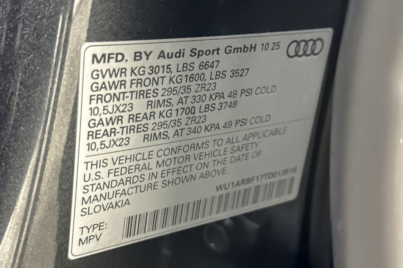 New 2026 Daytona Gray Pearl Effect Audi performance quattro image 24