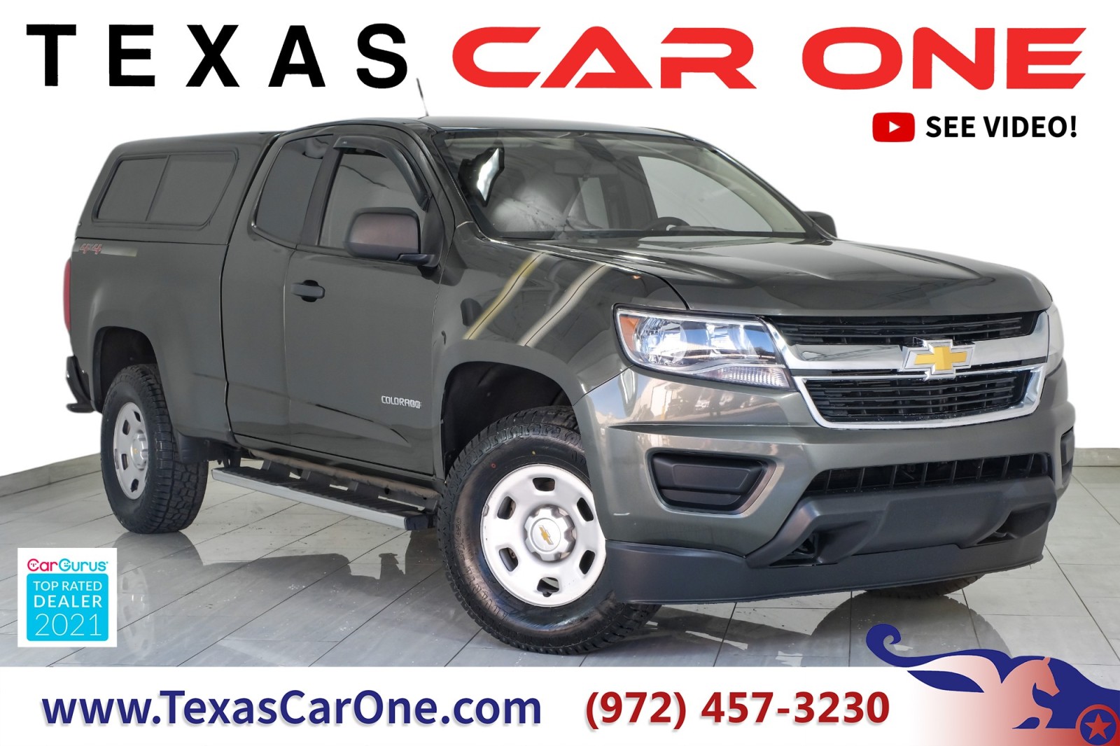 2018 Chevrolet Colorado WORK TRUCK EXTENDED CAB 4WD AUTOMATIC REAR CAMERA  1