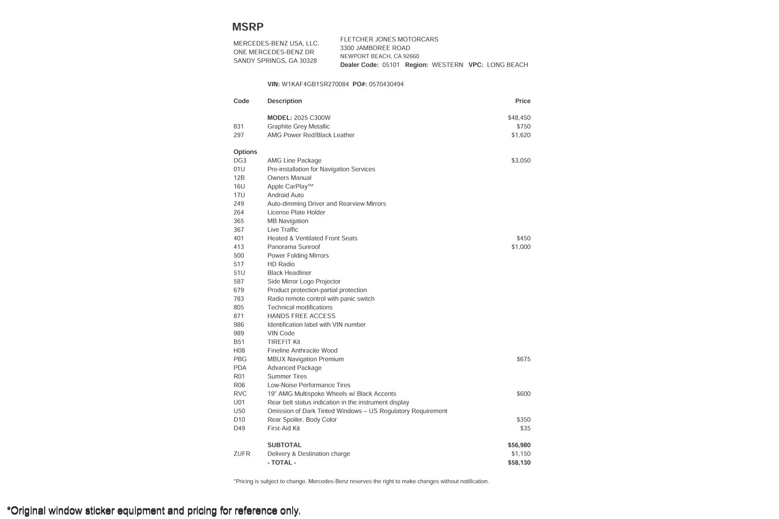 Certified Used 2025 Graphite Grey Metallic Mercedes-Benz C 300 Sedan image 2