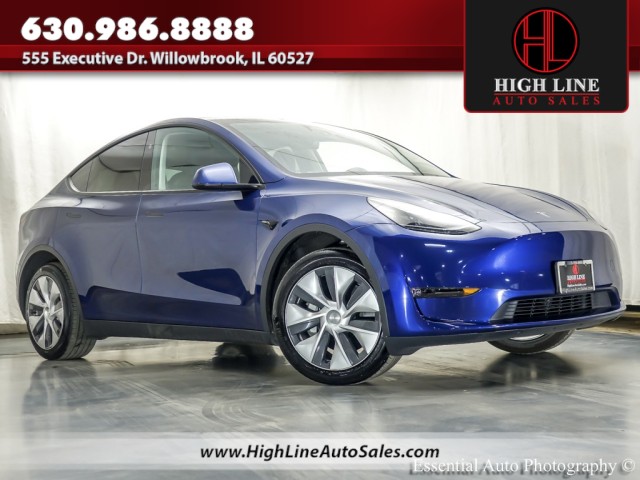 Deep Blue Metallic 2024 Tesla Model Y Long Range AWD SUV / Crossover All-Wheel Drive Automatic