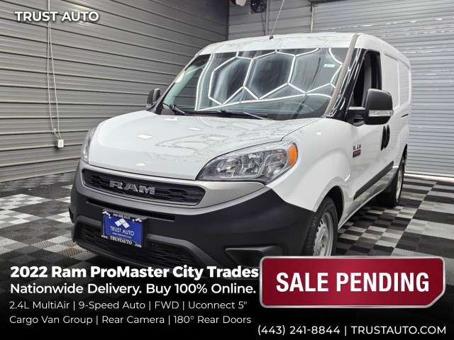 Bright White 2022 RAM ProMaster City Van 9-Speed Automatic