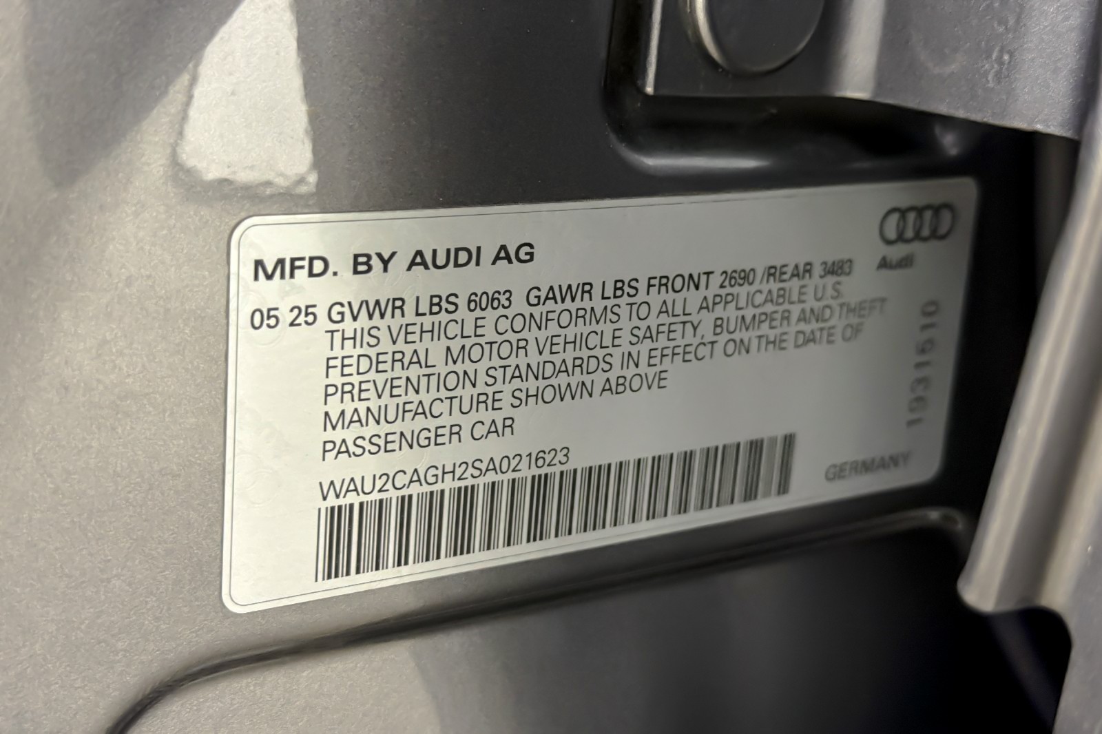 Certified Used 2025 Typhoon Gray Metallic Audi Premium Plus RWD image 27