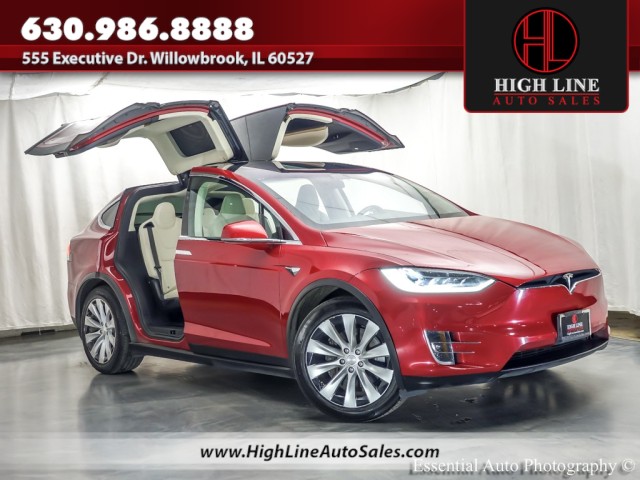 Red Multi-Coat 2019 Tesla Model X Long Range AWD SUV / Crossover All-Wheel Drive Automatic
