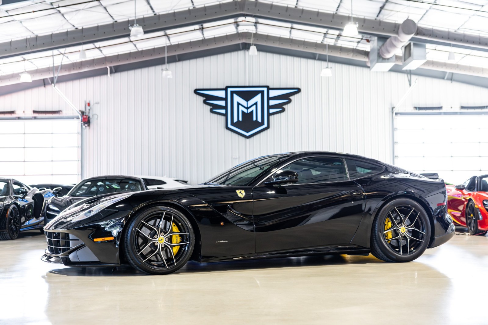 Nero Daytona Metallic 2015 Ferrari F12 Berlinetta Coupe Rear-Wheel Drive Automatic
