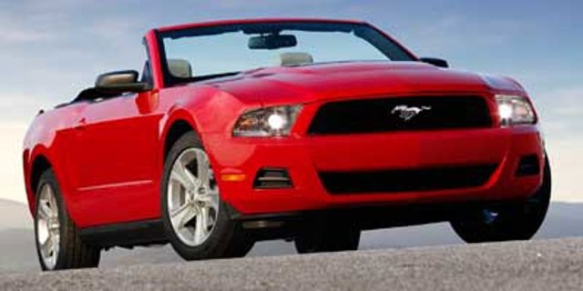 Red Candy Metallic 2010 Ford Mustang V6 Convertible RWD Convertible Rear-Wheel Drive