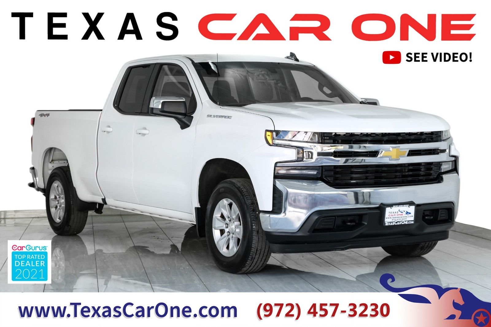 2019 Chevrolet Silverado 1500 LT DOUBLE CAB 4WD AUTOMATIC HEATED SEATS REAR CAME 1