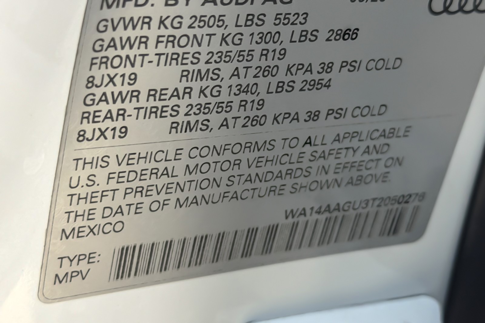 New 2026 Glacier White Metallic Audi Premium 2.0 TFSI quattro image 43