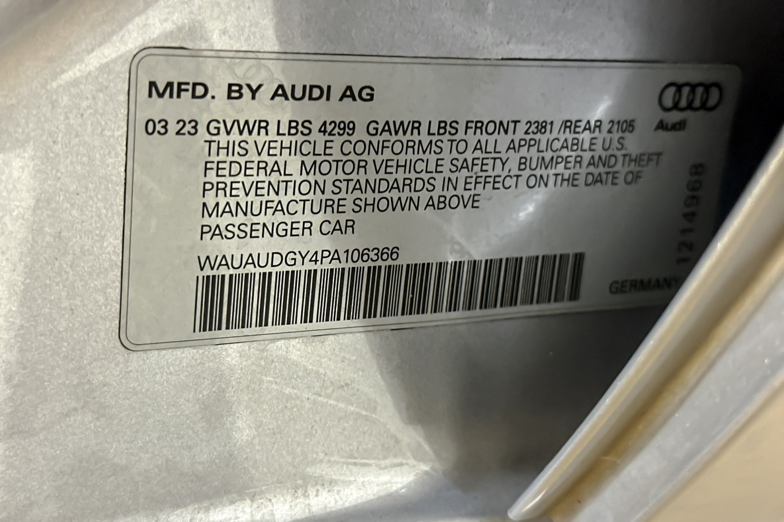 Used 2023 Florett Silver Metallic Audi Premium 40 TFSI image 26