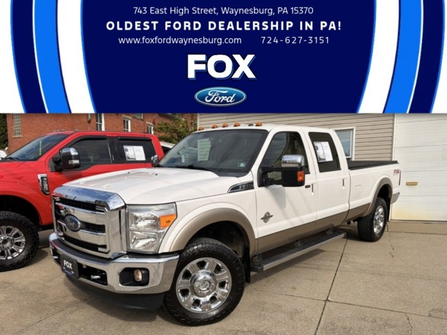White 2013 Ford F-350 Super Duty Pickup Truck Four-Wheel Drive Automatic
