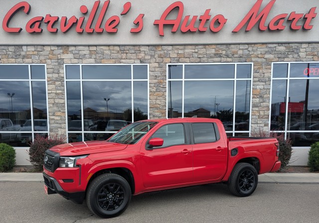 Red Alert 2022 Nissan Frontier Pickup Truck Four-Wheel Drive Automatic