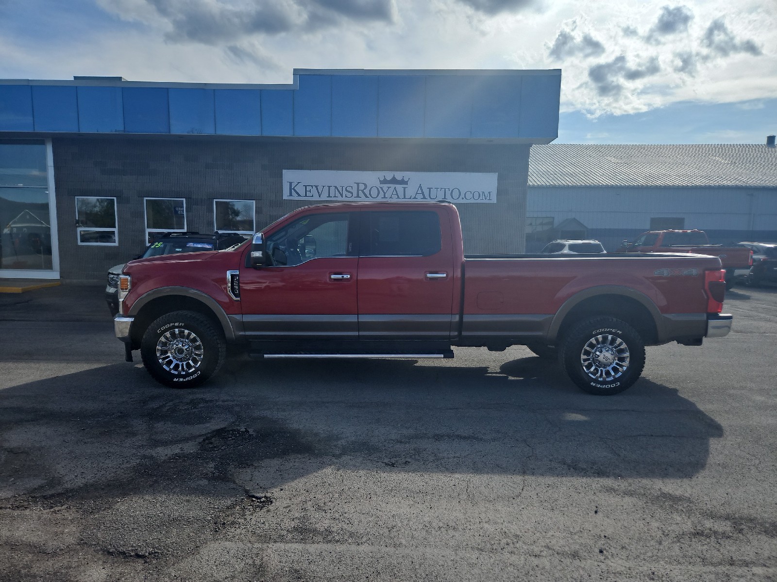 Red 2020 Ford F-250 Super Duty King Ranch Crew Cab 4WD Pickup Truck Four-Wheel Drive Automatic