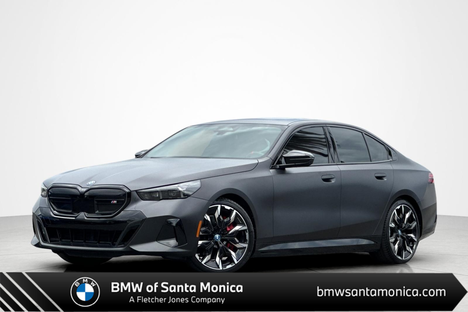 Gray (Frozen Deep Grey) 2024 BMW i5 Sedan All-Wheel Drive Automatic
