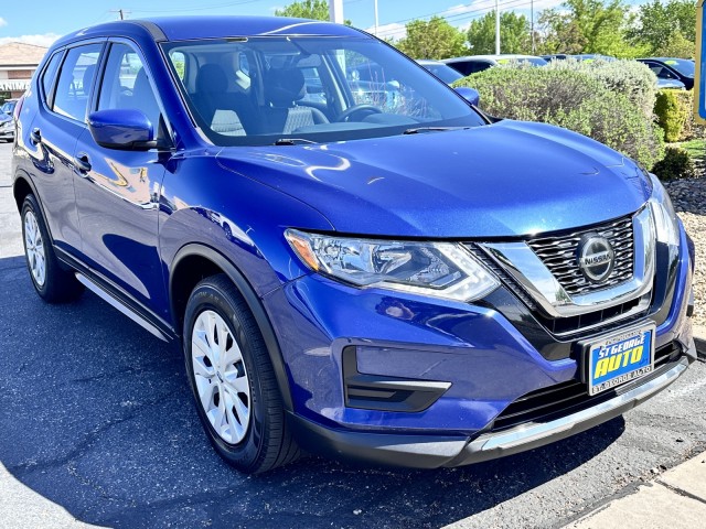 Caspian Blue 2018 Nissan Rogue S FWD SUV / Crossover Front-Wheel Drive Automatic