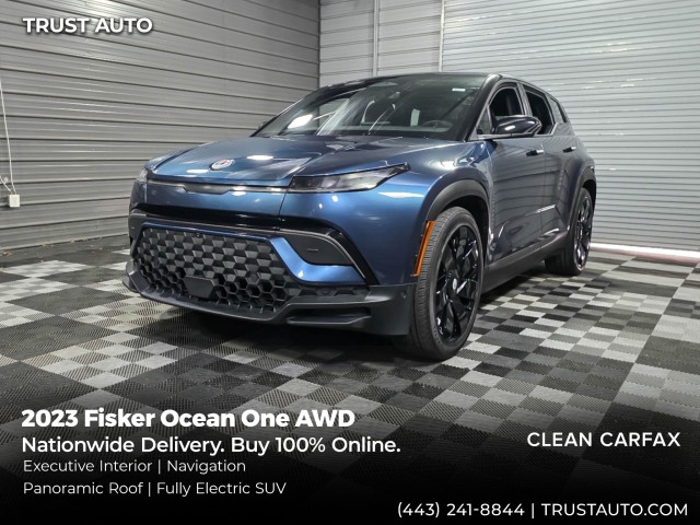 Blue Planet 2023 Fisker Ocean One AWD SUV / Crossover All-Wheel Drive 1-Speed Dual Clutch