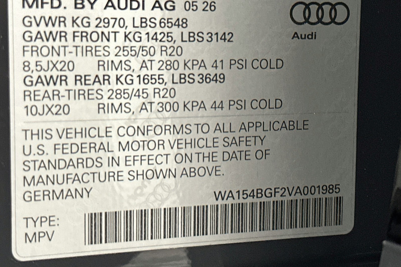 New 2027 Magnet Gray Audi Premium Plus image 21