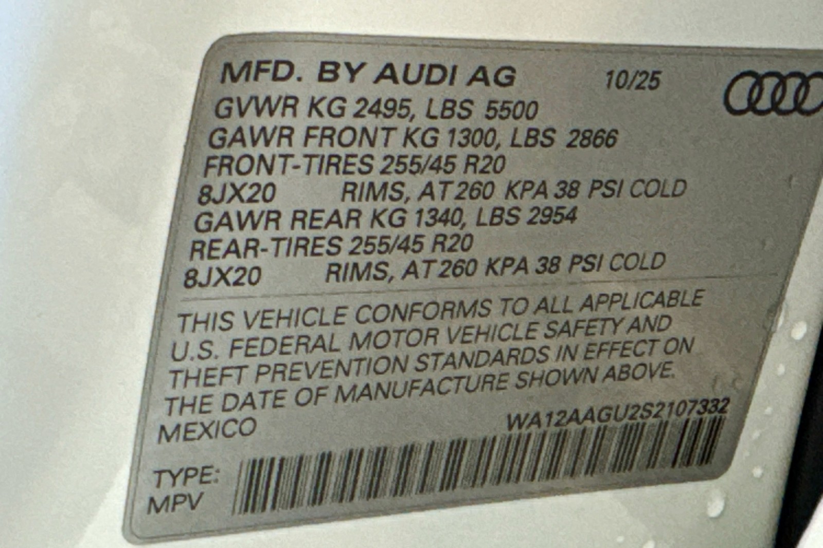 New 2025 Glacier White Metallic Audi Premium Plus 2.0 TFSI quattro image 30