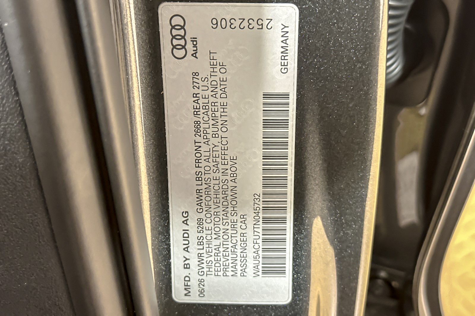 New 2026 Daytona Gray Pearl Effect Audi Premium Plus 2.0 TFSI quattro image 26