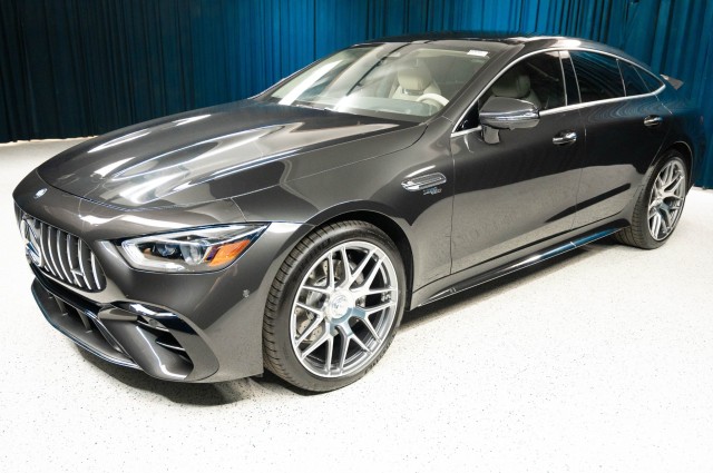 Gray (Graphite Grey Metallic) 2026 Mercedes-Benz AMG GT Coupe All-Wheel Drive Automatic