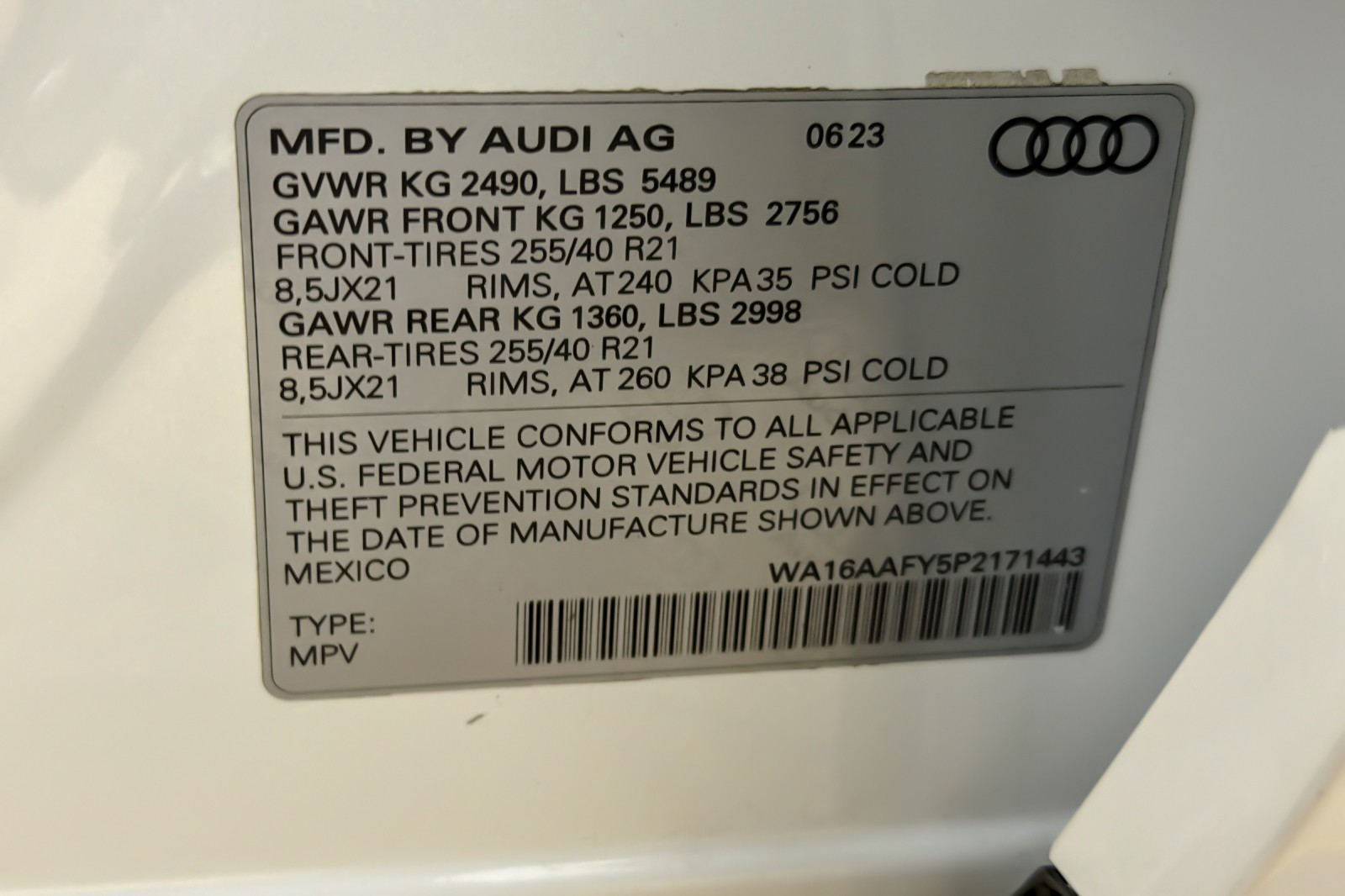 Used 2023 Glacier White Metallic Audi S line Prestige 45 TFSI quattro image 28