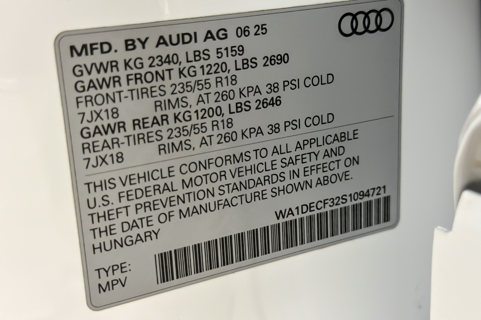 Used 2025 Arkona White Audi S line Premium 45 TFSI quattro image 27