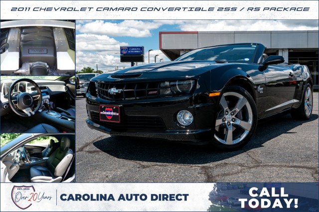 Black 2011 Chevrolet Camaro Convertible Rear-Wheel Drive Automatic