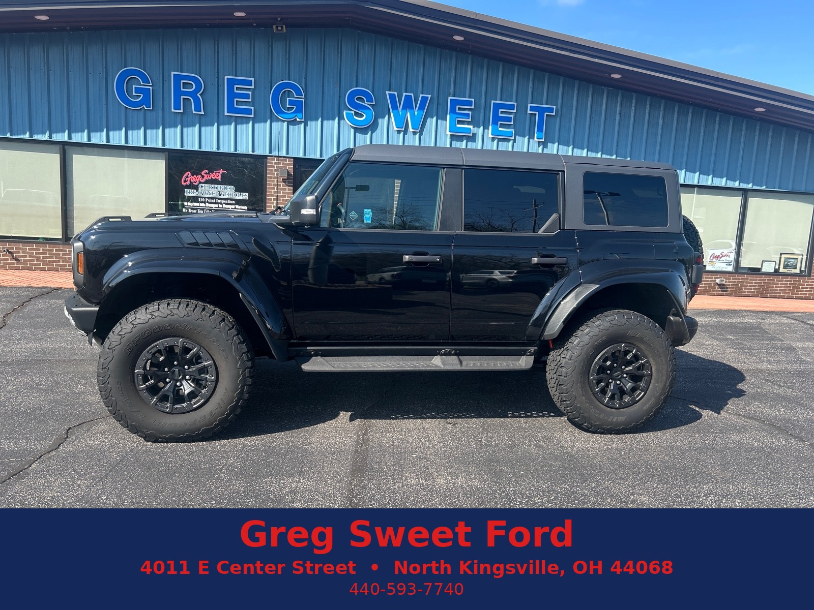 Black 2024 Ford Bronco Raptor 4WD SUV / Crossover Four-Wheel Drive Automatic