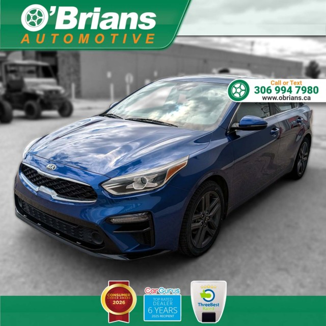 Sporty Blue 2021 Kia Forte EX FWD Sedan Front-Wheel Drive Automatic