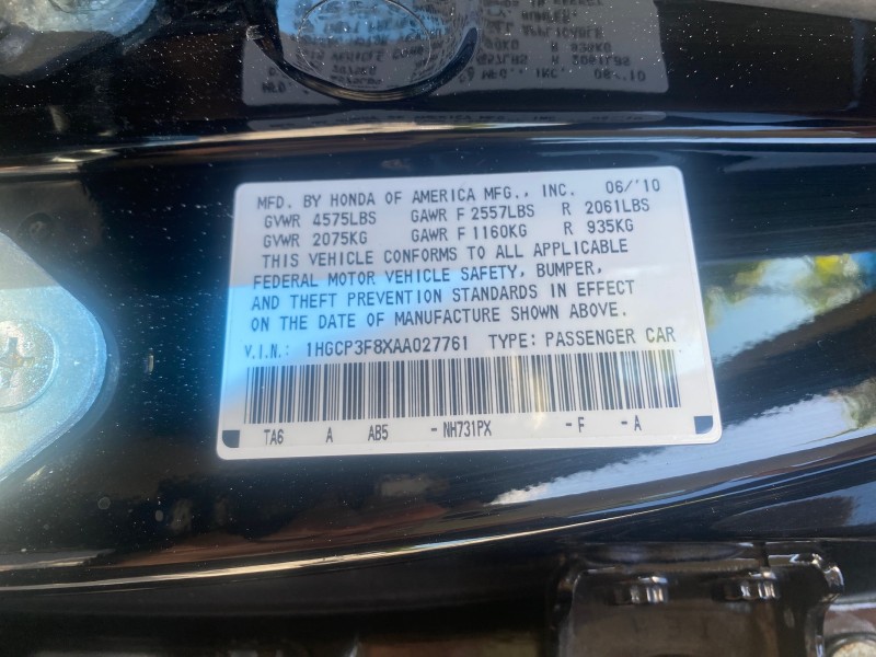 2010 Honda Accord Sdn EX-L LOW MILES 68,167 in , 