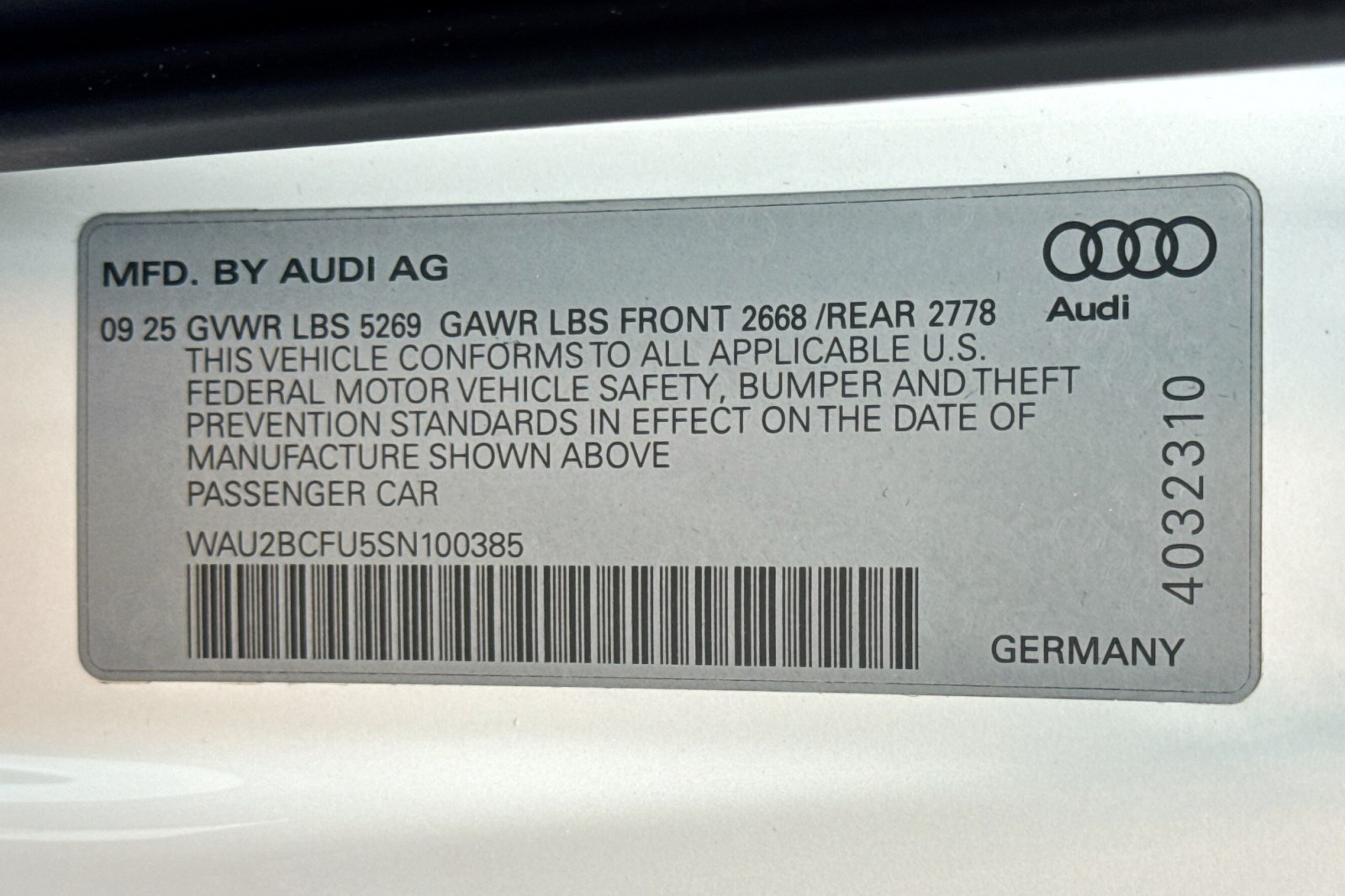 New 2025 Glacier White Metallic Audi Premium Plus 2.0 TFSI quattro image 28