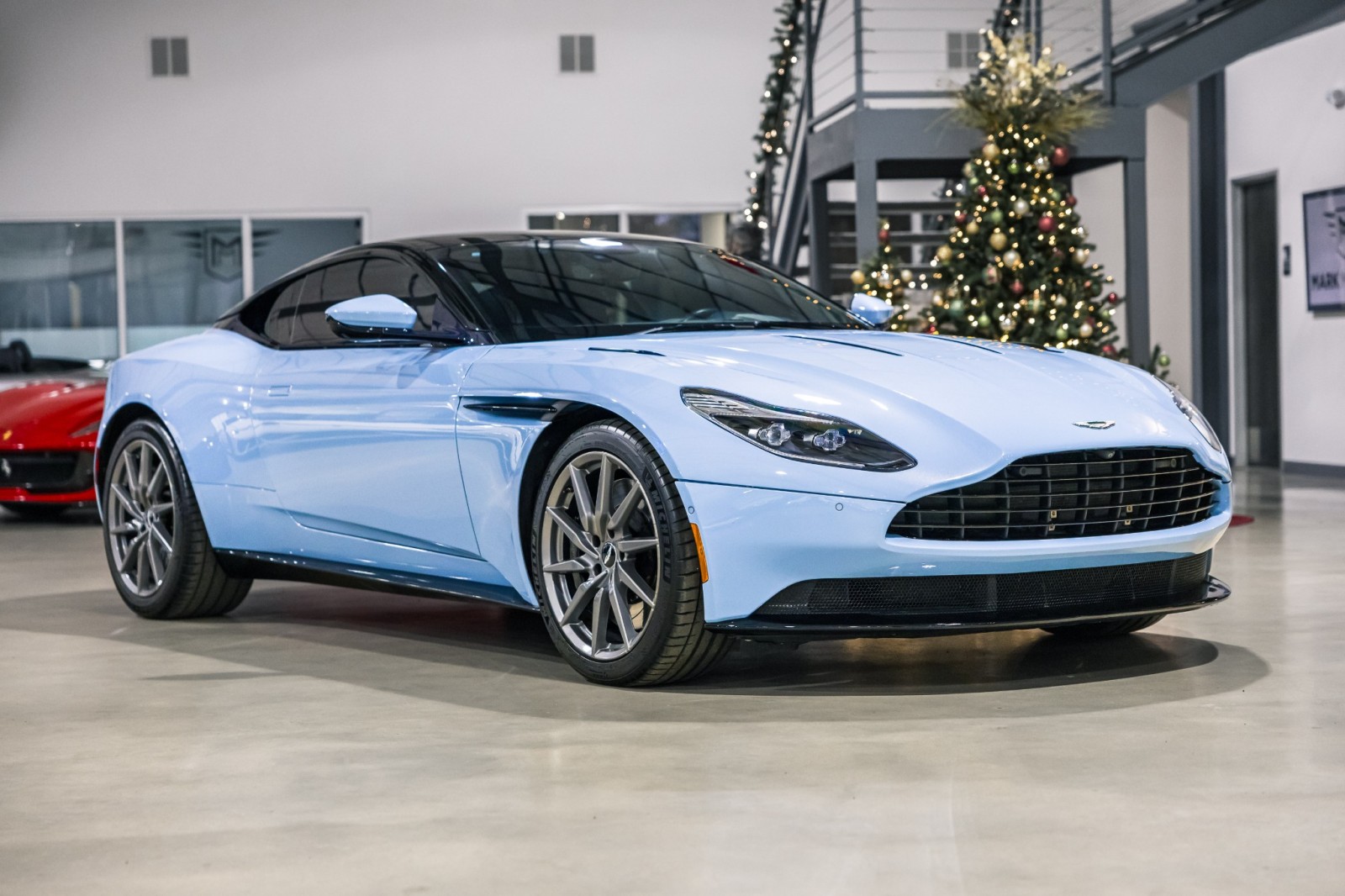 Used Car 2017 Aston Martin Db11  - Frosted Glass Blue Paint - Exterior Black Pack - Premium Audio For Sale Under $110,000 In Boerne, Texas