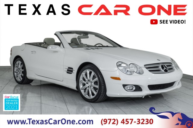 Alabaster White 2008 Mercedes-Benz SL-Class Convertible Rear-Wheel Drive Automatic