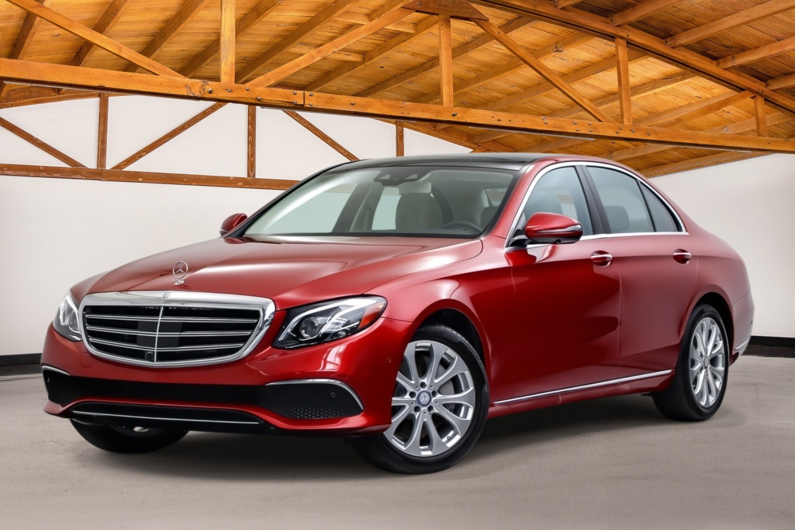 designo Cardinal Red Metallic 2017 Mercedes-Benz E-Class Sedan Rear-Wheel Drive Automatic