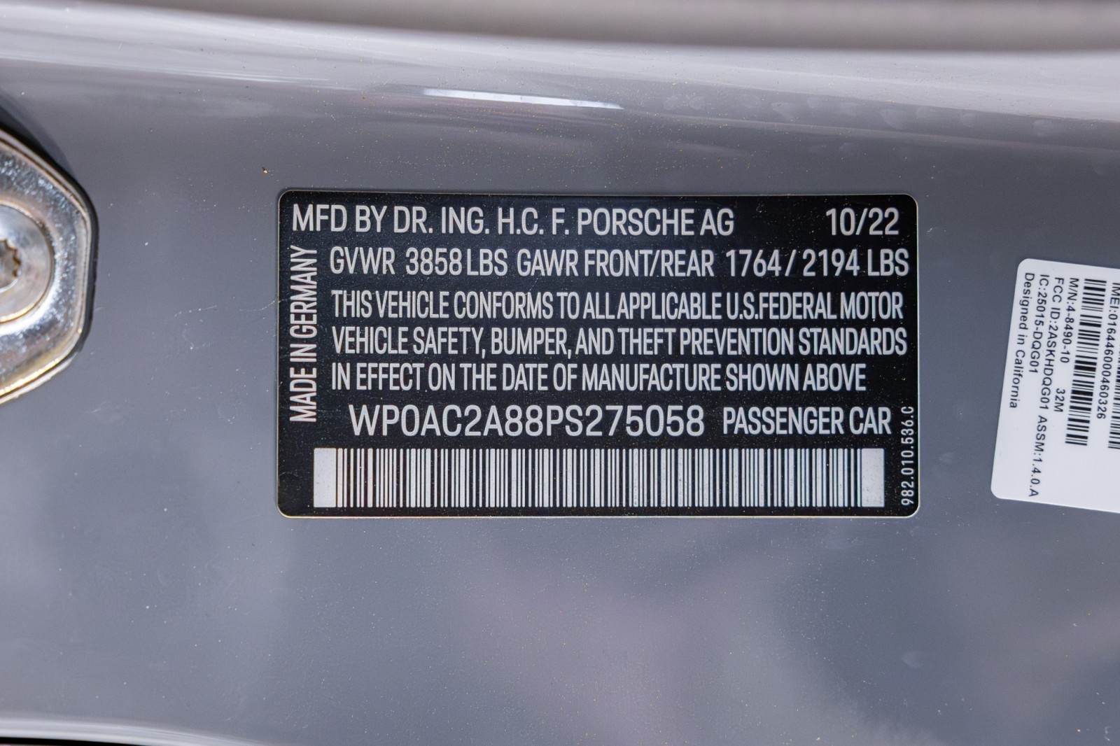 Used Car 2023 Porsche 718 Cayman  Gt4 For Sale Under $150,000 In Boerne, Texas