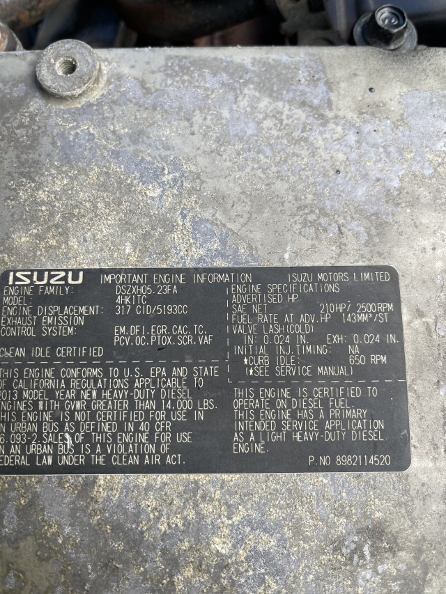 2014 Isuzu NPR HD DSL REG AT IBT PWL in , 