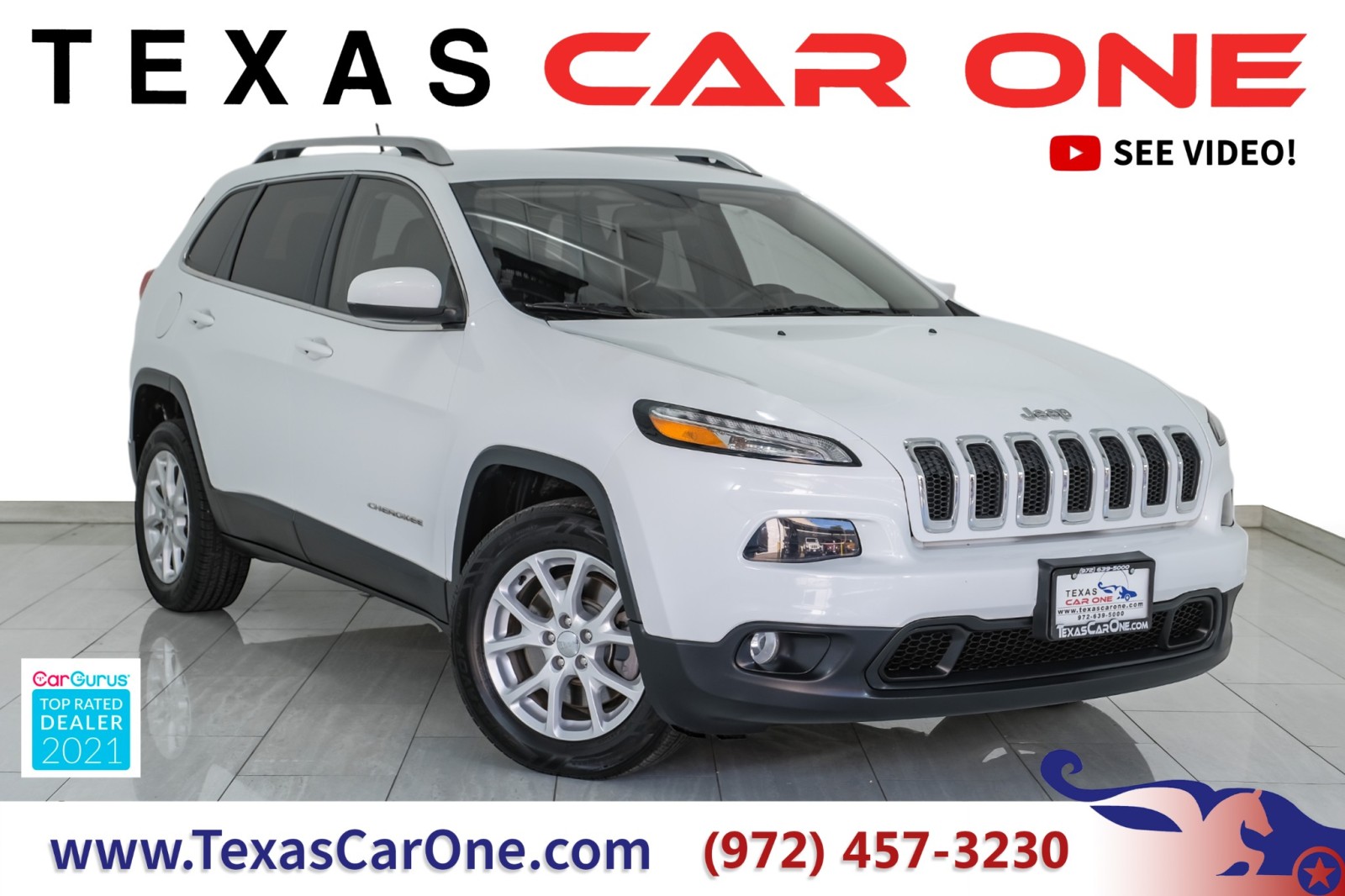 2015 Jeep Cherokee LATITUDE AUTOMATIC LEATHER SEATS REAR CAMERA BLUET 1