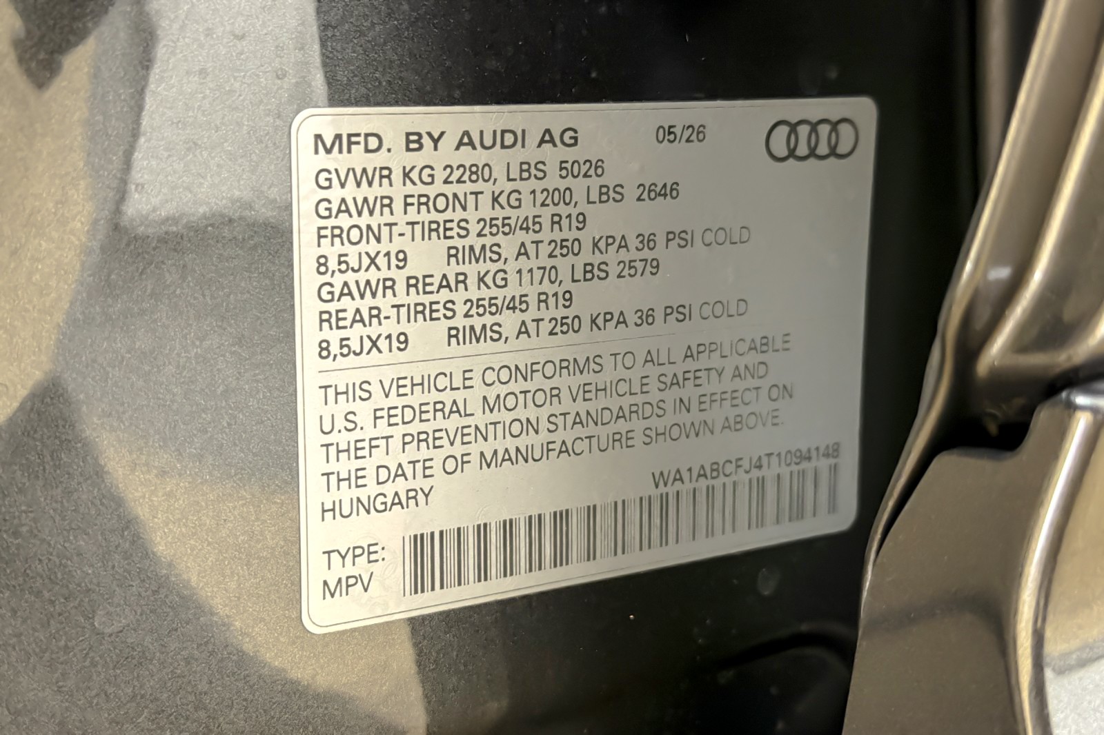 New 2026 Daytona Gray Pearl Effect Audi S line quattro image 28