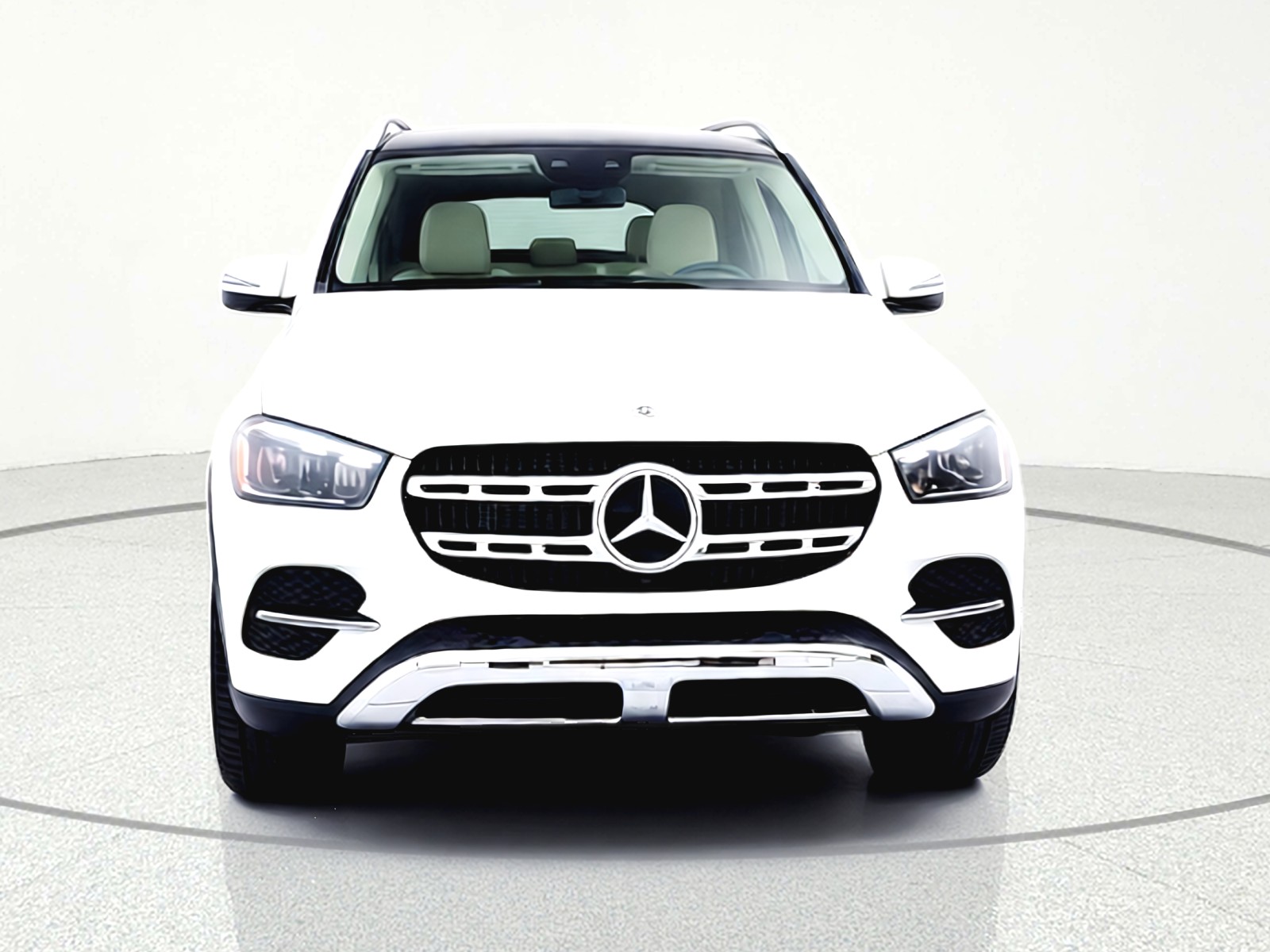 Used 2025 Polar White Mercedes-Benz GLE 450e 4MATIC® SUV image 2