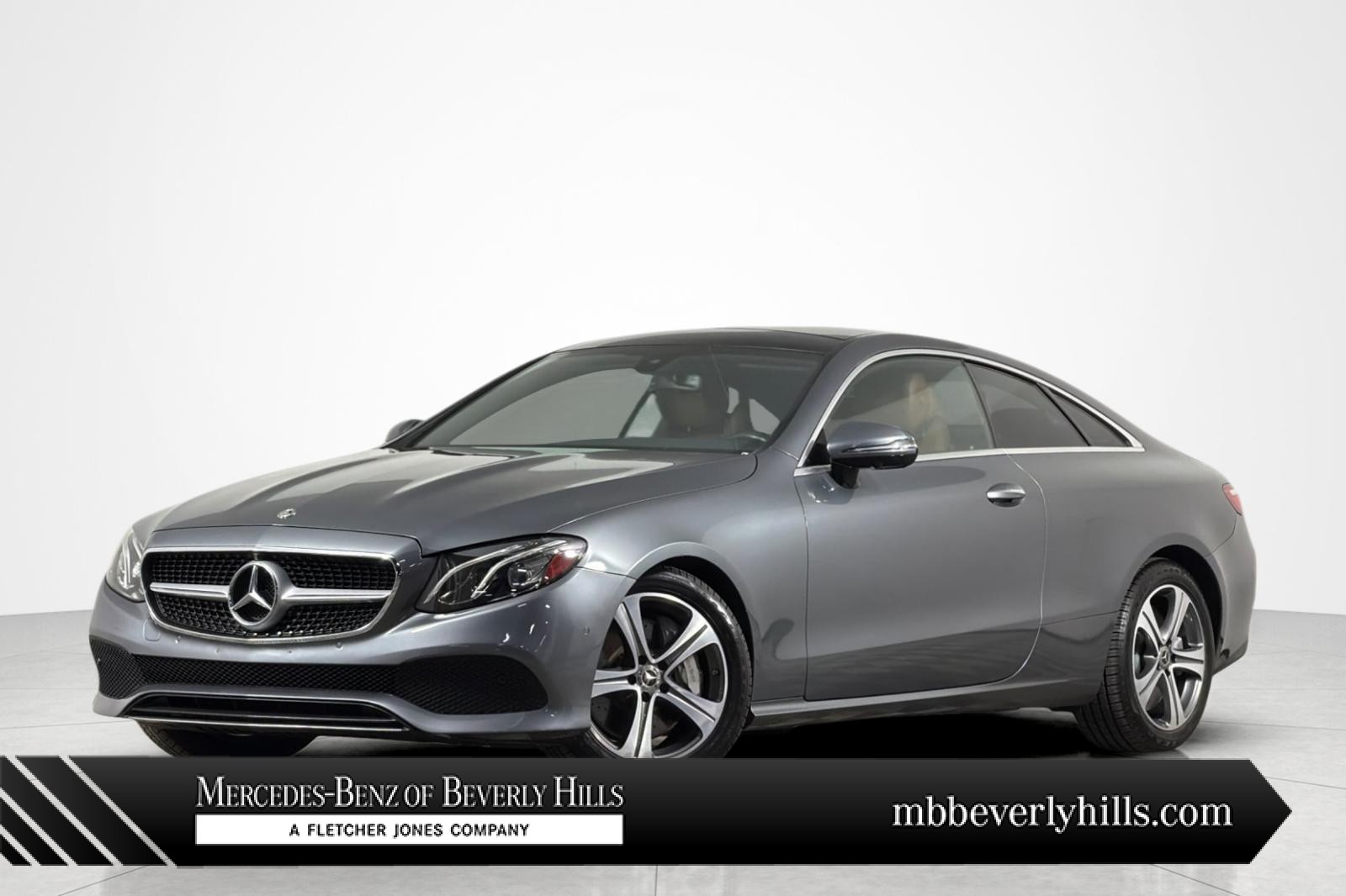 Gray (Selenite Grey Metallic) 2019 Mercedes-Benz E-Class Coupe Rear-Wheel Drive Automatic
