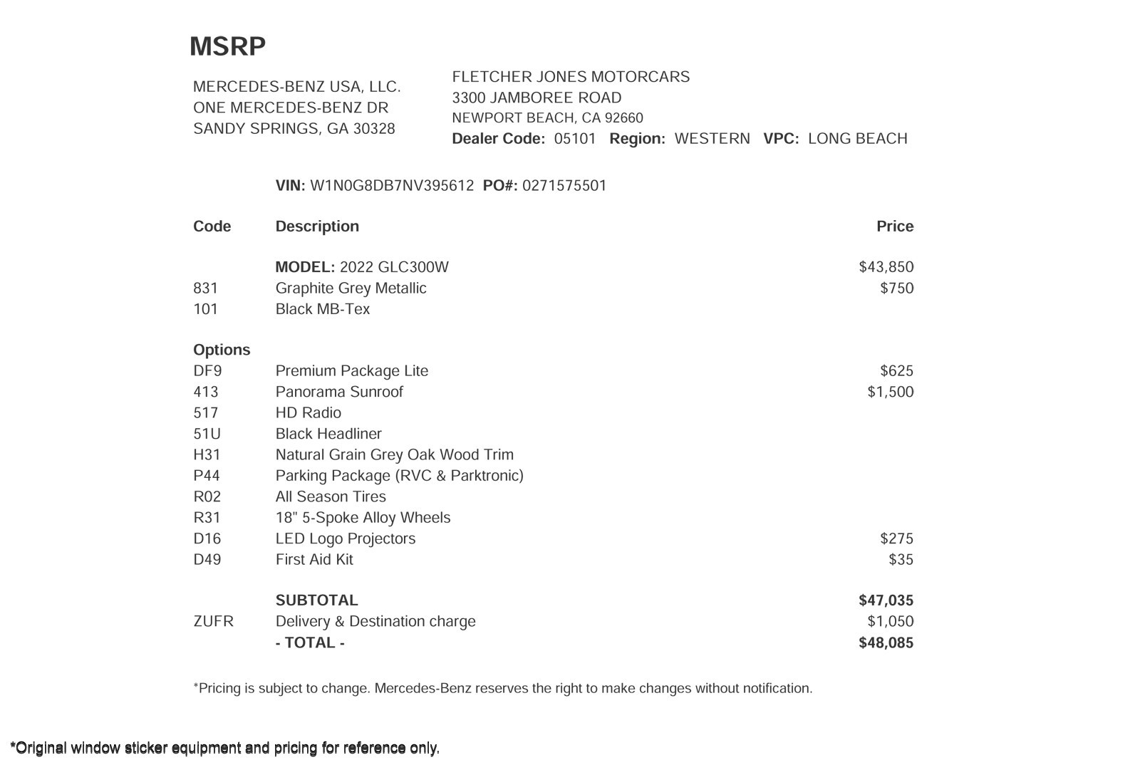 Used 2022 Graphite Grey Metallic Mercedes-Benz GLC 300 SUV image 2