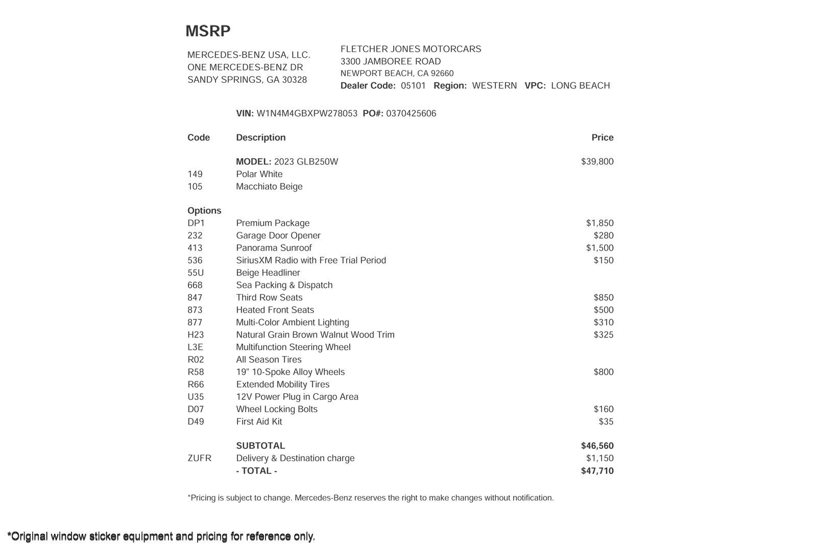 Used 2023 Polar White Mercedes-Benz GLB 250 image 25