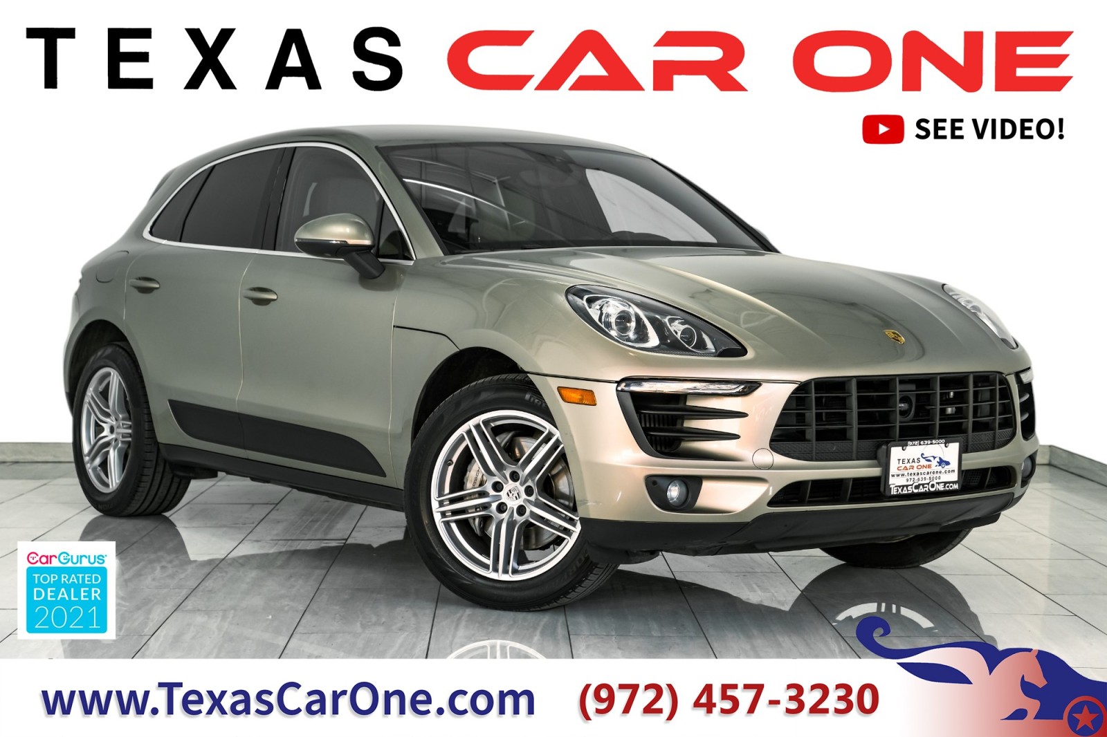 2018 Porsche Macan S AWD LANE DEPARTURE WARNING LEATHER/SUEDE HEATED  1